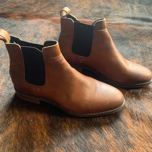 Brown leather Chelsea boots